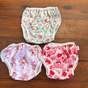 Baby Goal reusable eco-friendly adjustable size clothe diaper cover lot of 3
